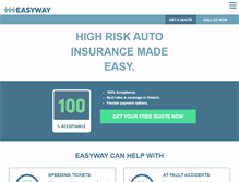 Tablet Screenshot of easywayinsurance.ca